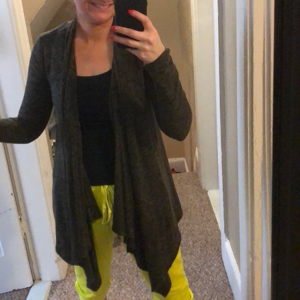 Draped lounge cardigan